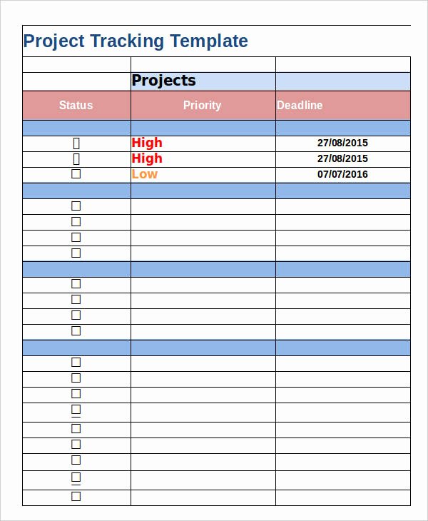 Project Tracker Excel 5 Free Excel Documents Download
