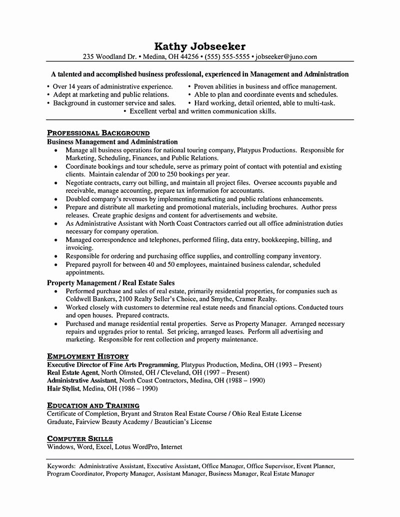Property Manager Resume Should Be Rightly Written to