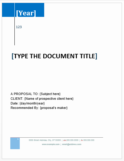 Proposal Templates Archives Microsoft Word Templates