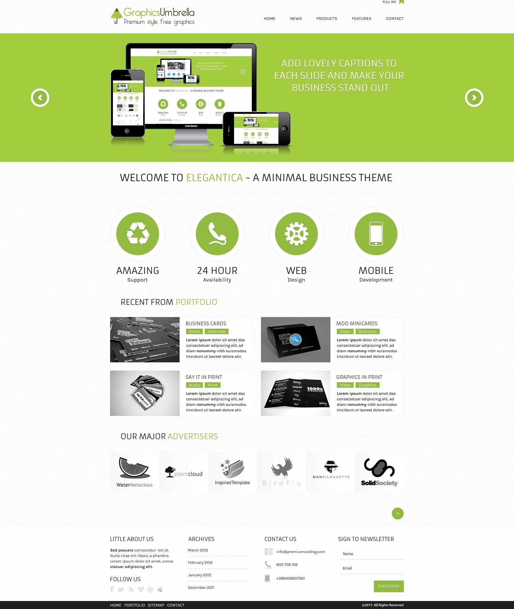 Psd Corporate Business Website Template Free Download