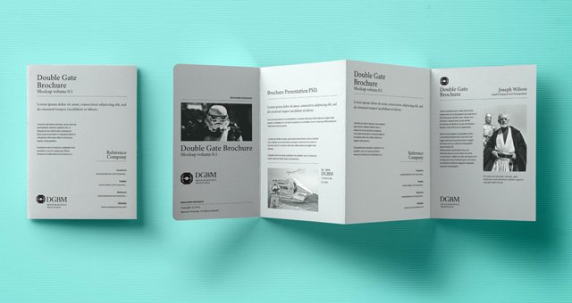 psd double gate fold brochure vol2