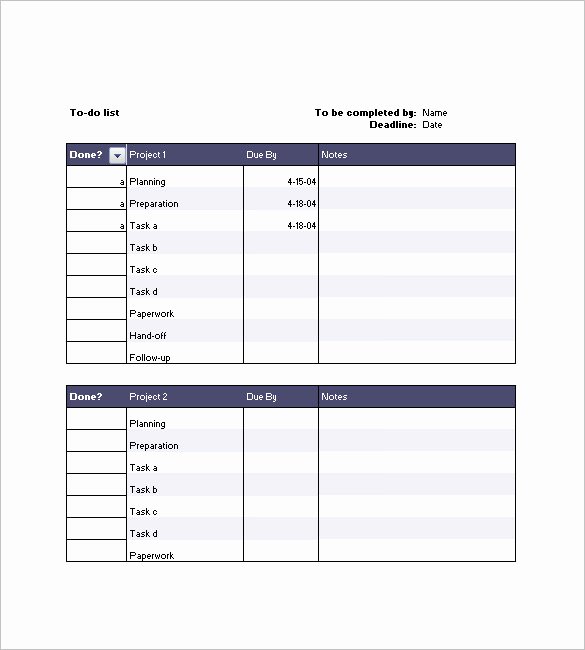 Punch List Template 8 Free Word Excel Pdf format Download