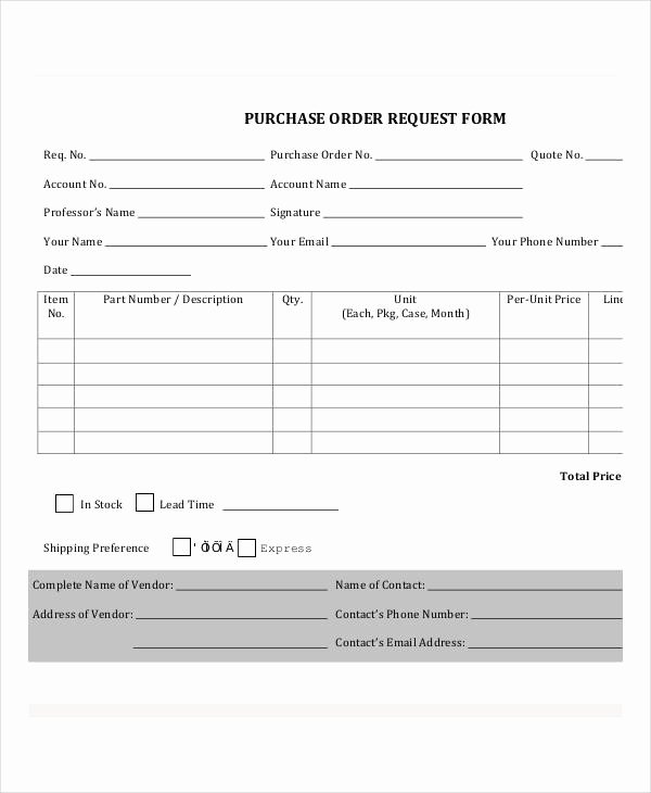 Purchase order form 15 Free Word Pdf Documents