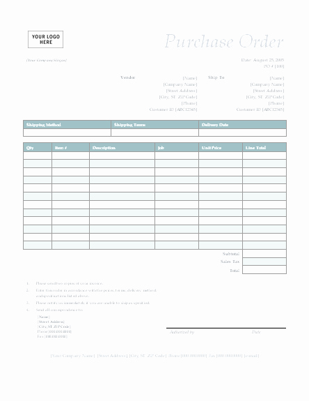 Purchase order form Template – Microsoft Word Templates