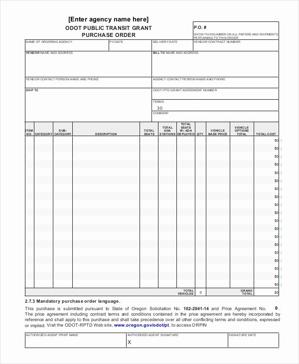 Purchase order Template 14 Free Word Excel Pdf