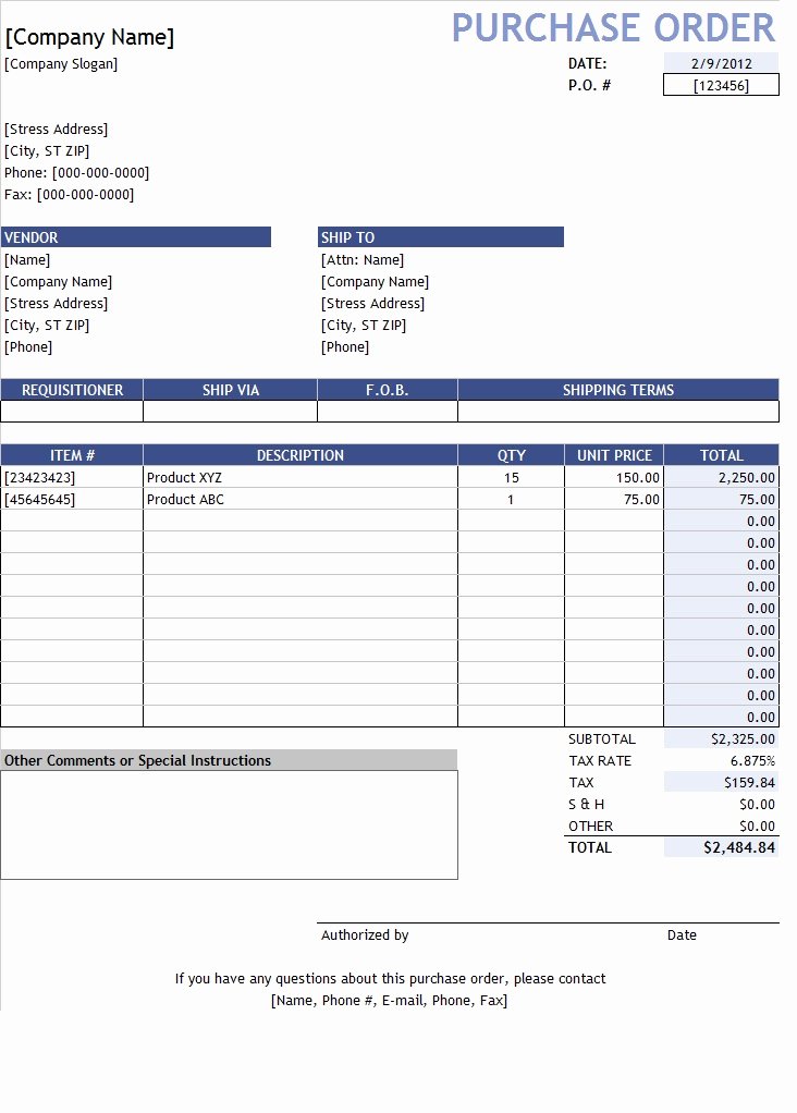 Purchase Request form Excel Template Template Sample