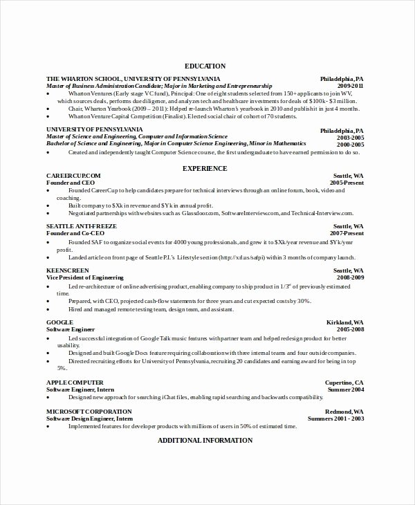 Puter Science Graduate Resume Best Resume Collection