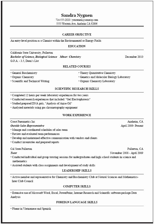 Puter Science Resume Template