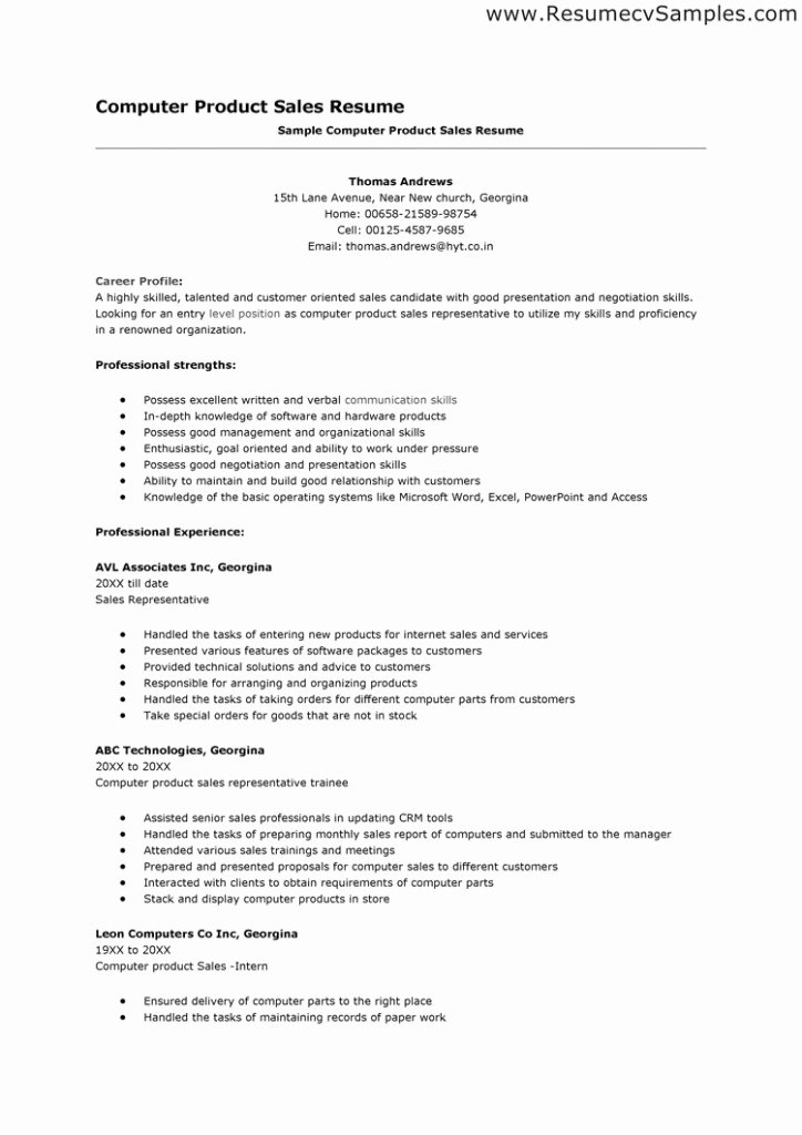 puter skills resume example template