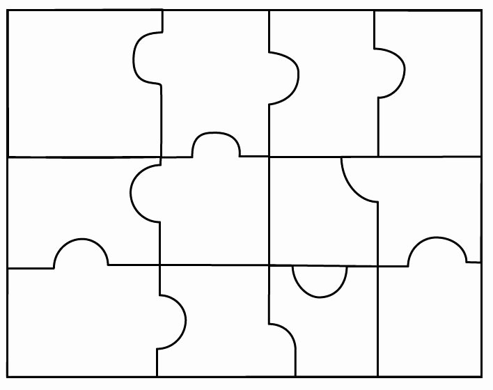 Blank Puzzle Pieces Template