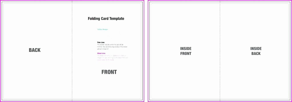 Quarter Fold Greeting Card Template