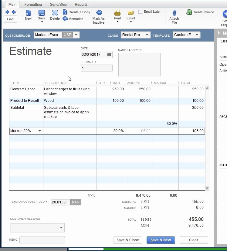 quickbooks cheque template