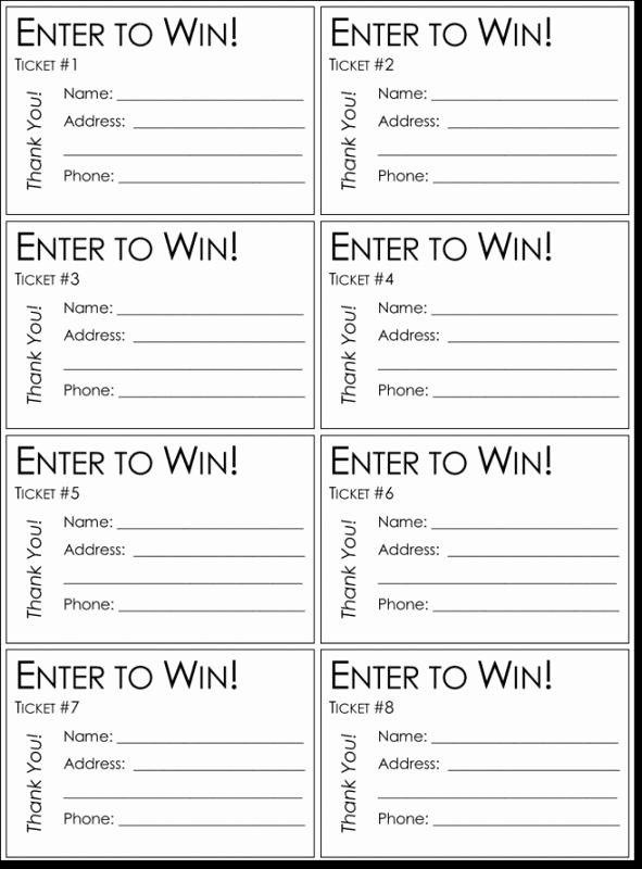 Raffle Tickets Template Letter Example Template