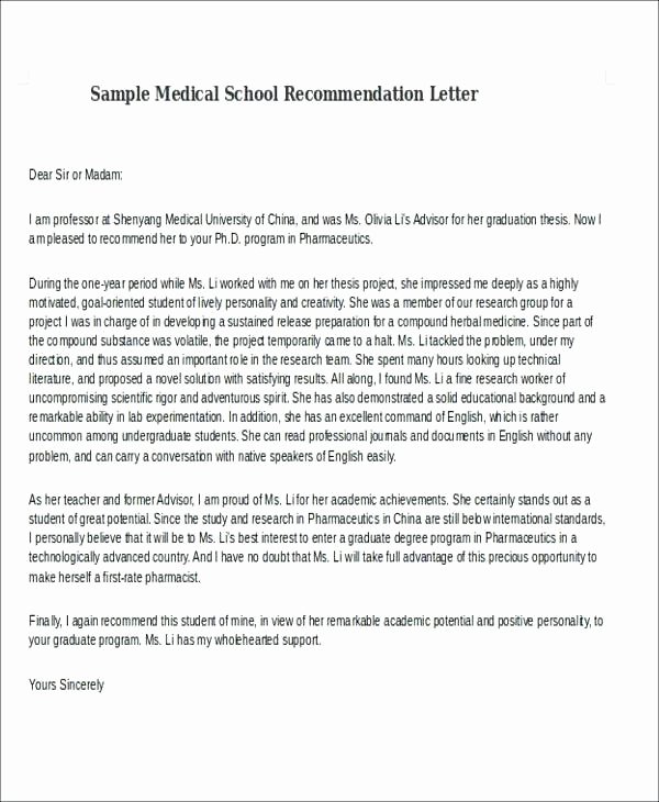 Recommendation Letter for Medical assistant | Latter ...