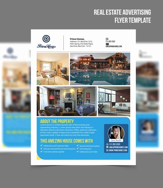 Real Estate Advertising Flyer Template Editable In Microsoft