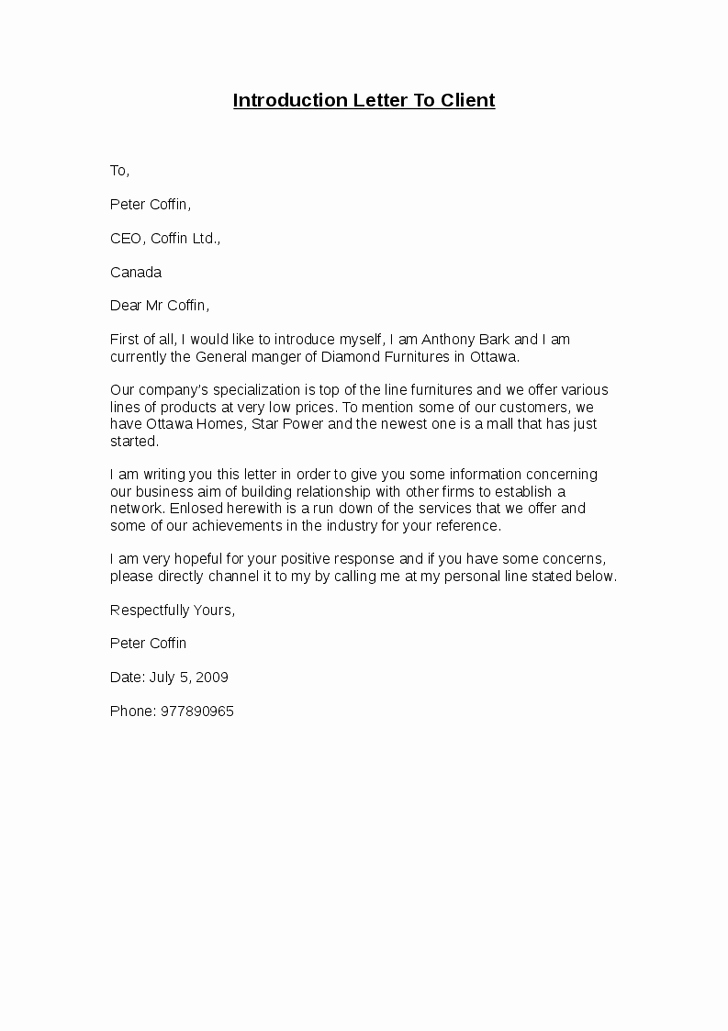 Real Estate Agent Introduction Letter | Latter Example ...