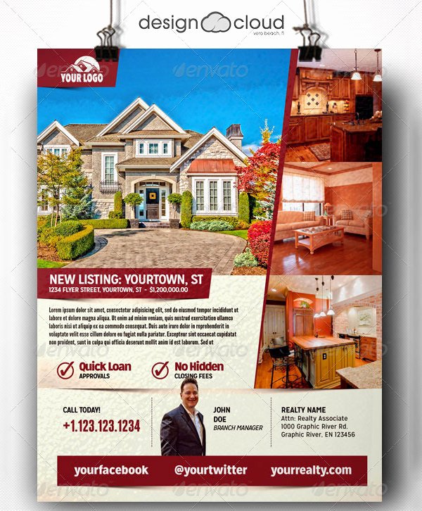 Real Estate Flyer Template 27 Free Psd Ai Vector Eps
