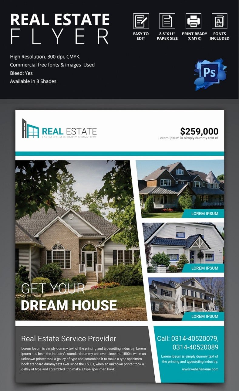 Real Estate Flyer Template 37 Free Psd Ai Vector Eps