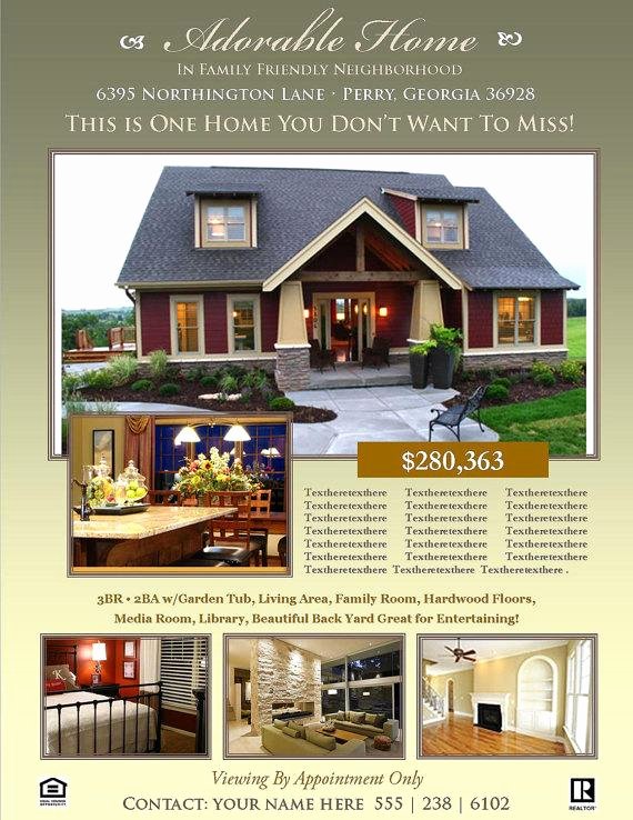 Real Estate Flyer Template Microsoft Publisher Template