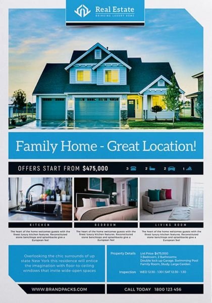 Real Estate Free Poster Template Download Psd Poster and