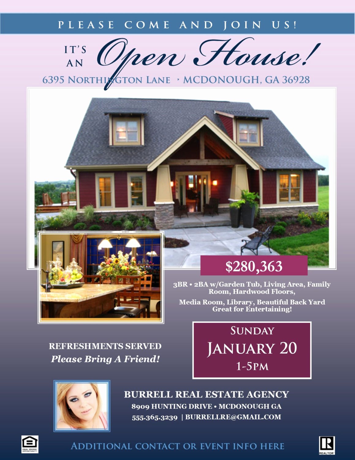 Real Estate Open House Flyer Template Microsoft Publisher
