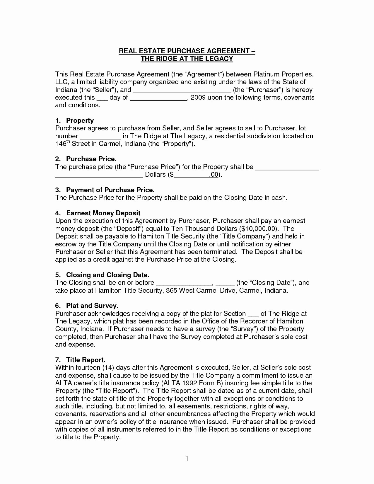 Land Contract Template Ohio Latter Example Template