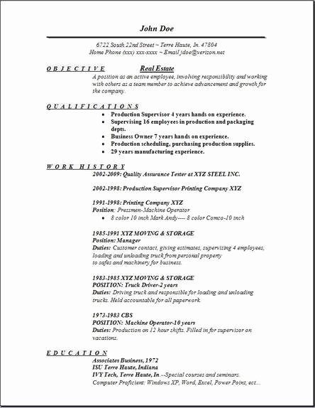 Real Estate Resume Examples Samples Free Edit with Word