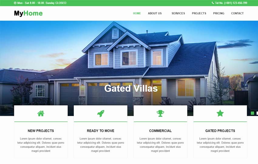 Real Estate Website HTML Template Free Download
