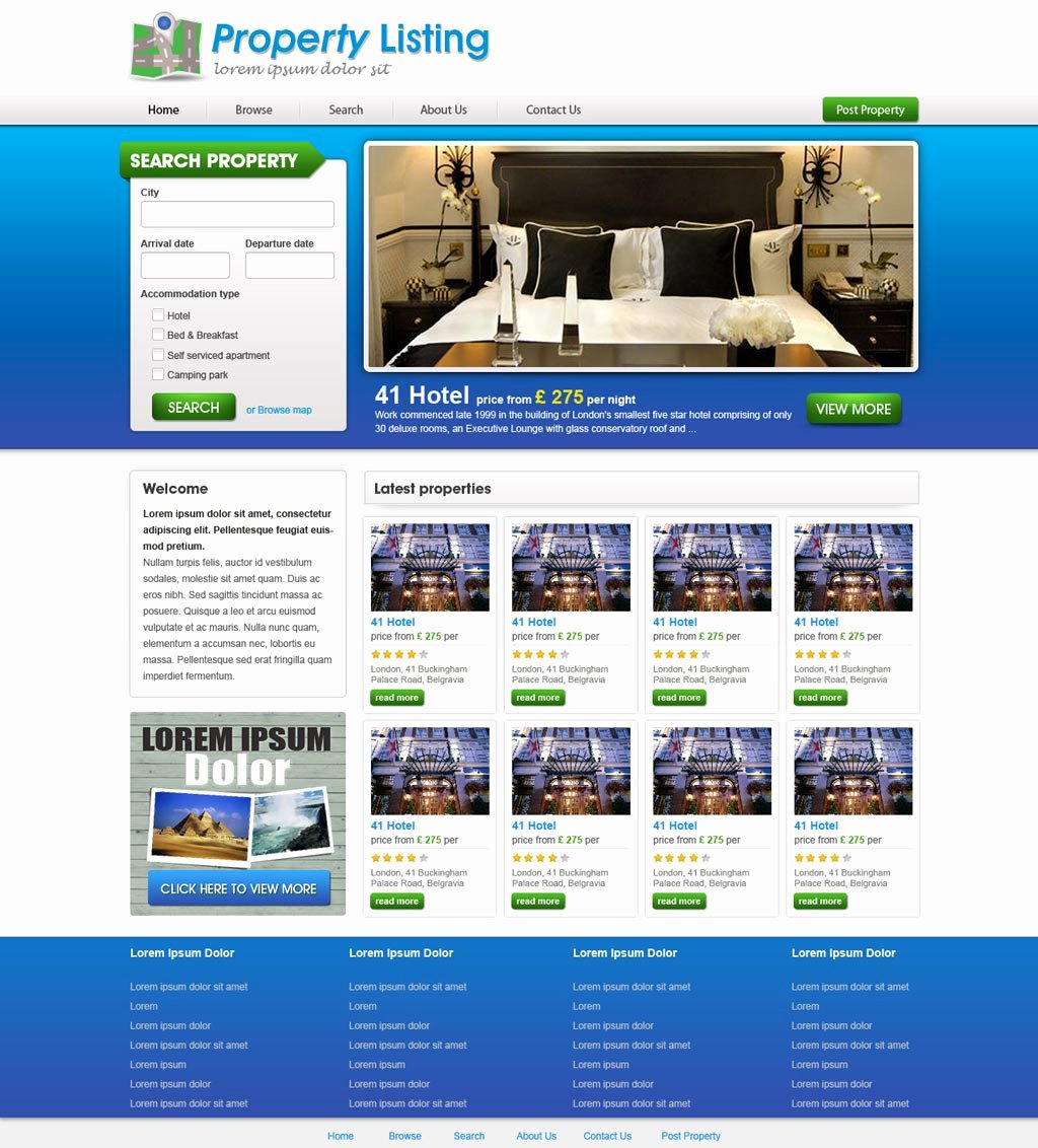 Real Estate Website Template