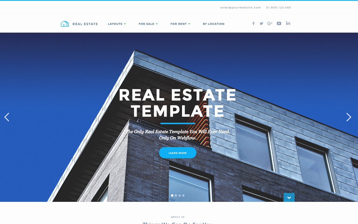 Real Estate Website Templates Available at Webflow