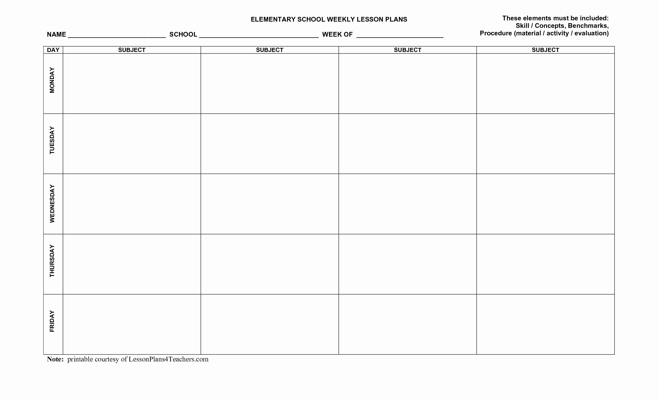 Realistic Gallery Teks Lesson Plan Template