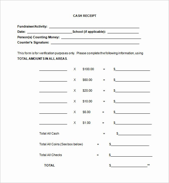 Receipt Template Doc for Word Documents In Different Types