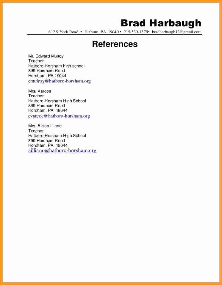 Reference In Resume Sample Best Resume Gallery