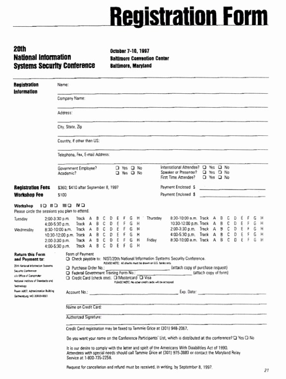 Registration form Templates Find Word Templates