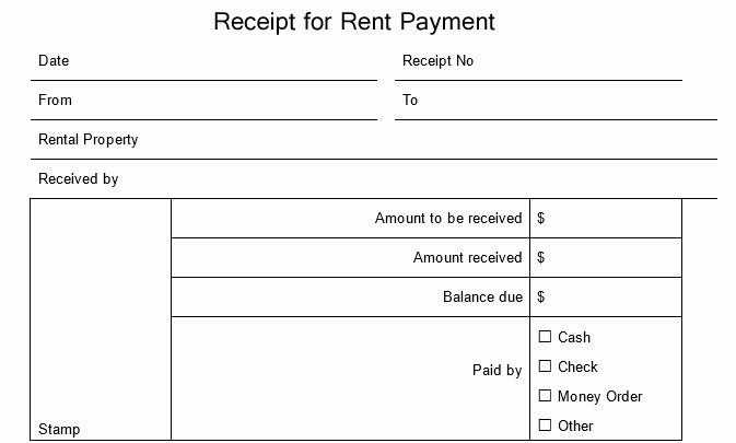 Rent Payment Template • Smdlab Invoice