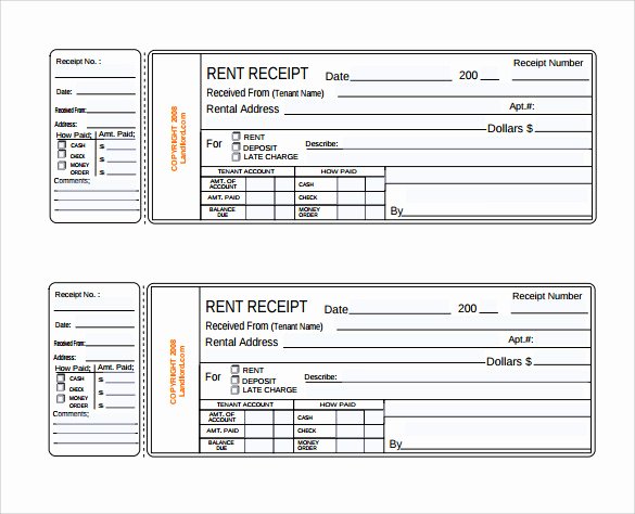 Rent Receipt Template 13 Download Free Documents In Pdf