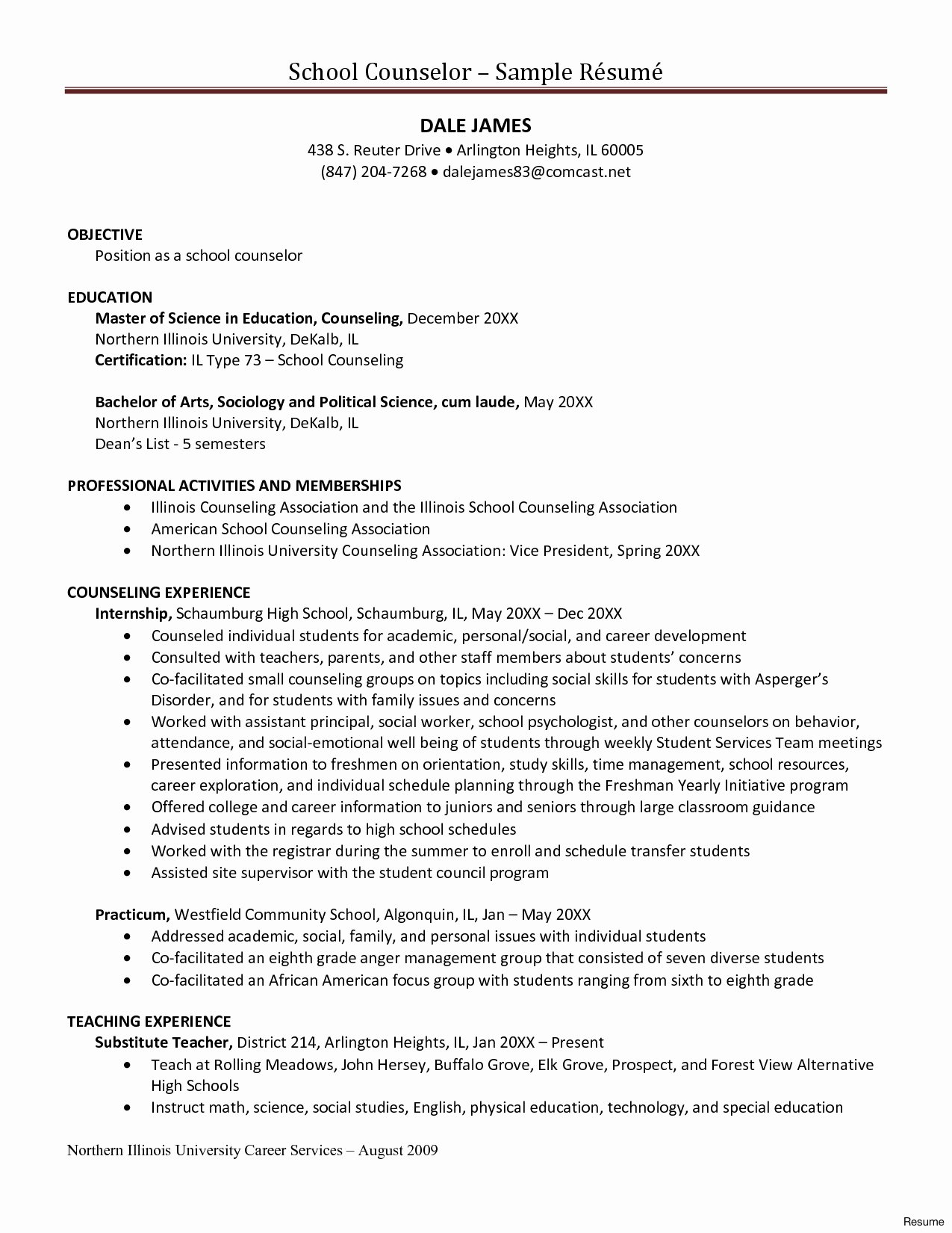 Residential Counselor Resume Summer Camp Counselor Resume