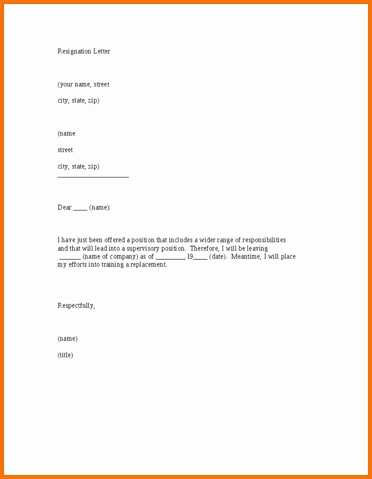 resignation letter sample 2016