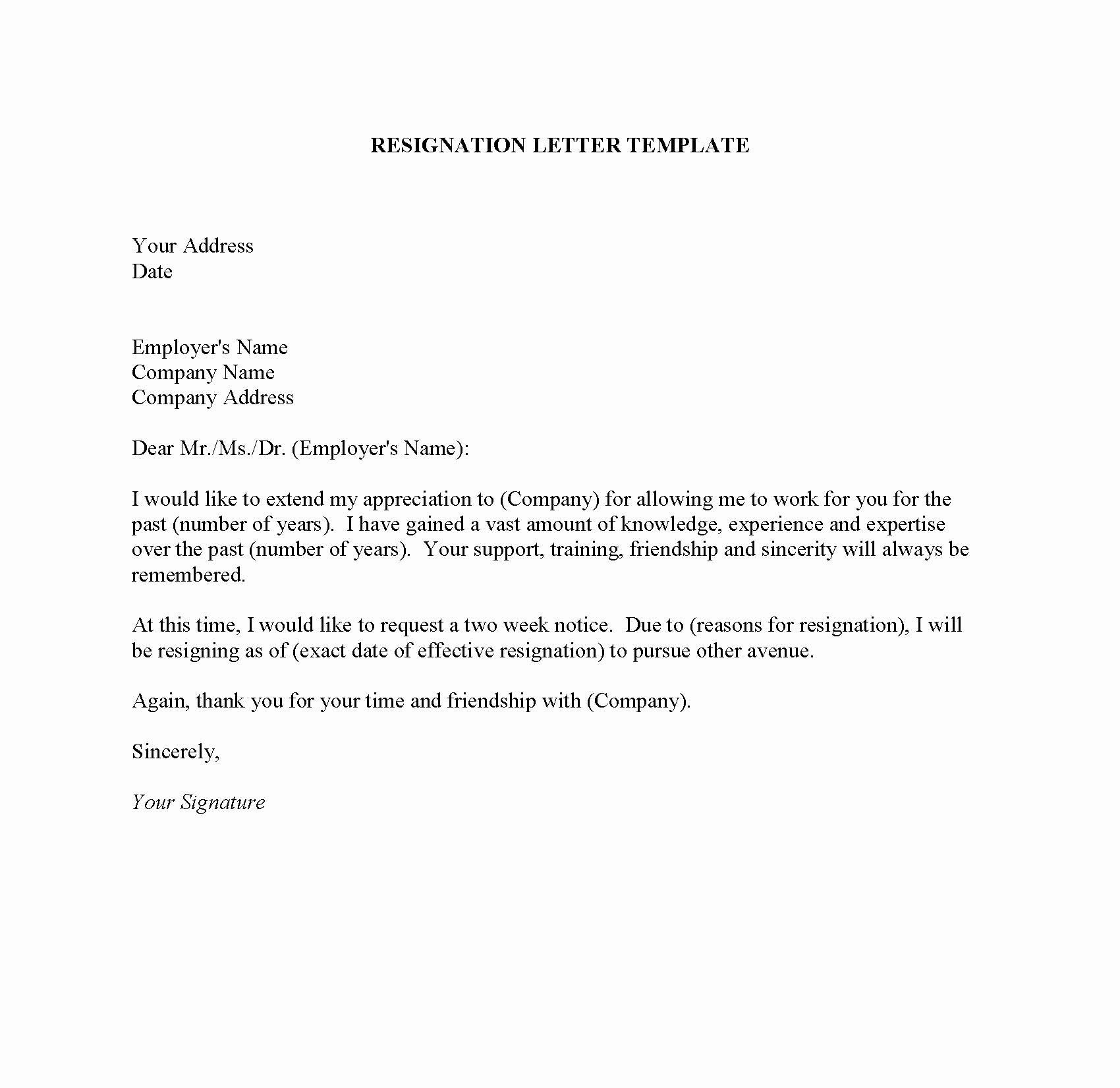 Resignation Letter Sample Due to the Travel – Word