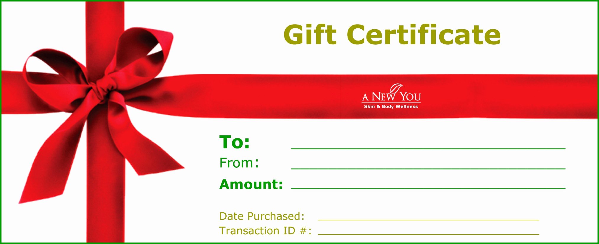 Restaurant Gift Certificates Printing