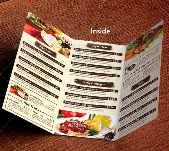 Restaurant Menu Template 53 Free Psd Ai Vector Eps