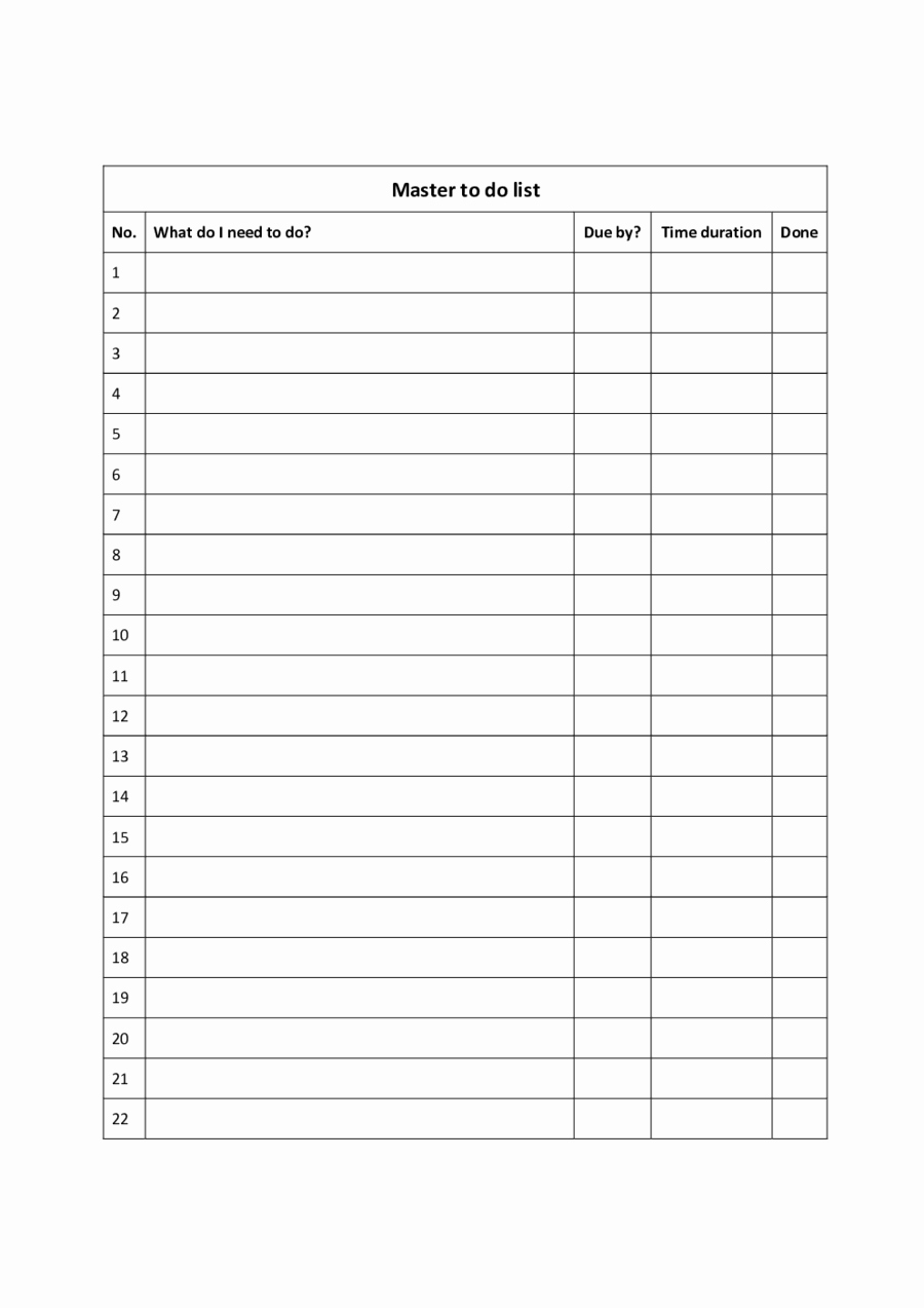 Restaurant Waiting List Template