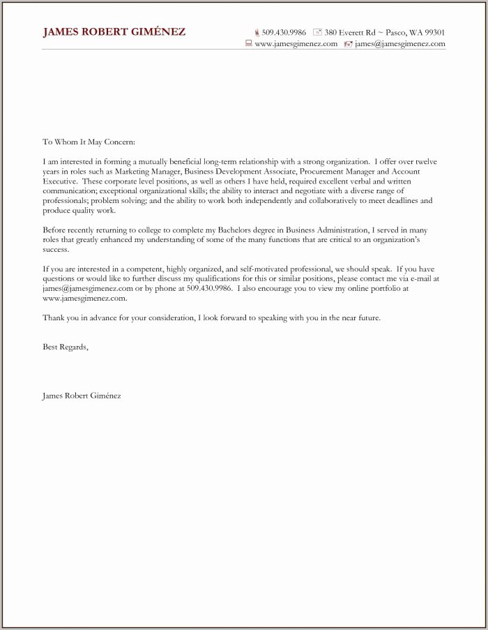 Resume and Cover Letter Generator Cover Letter Resume