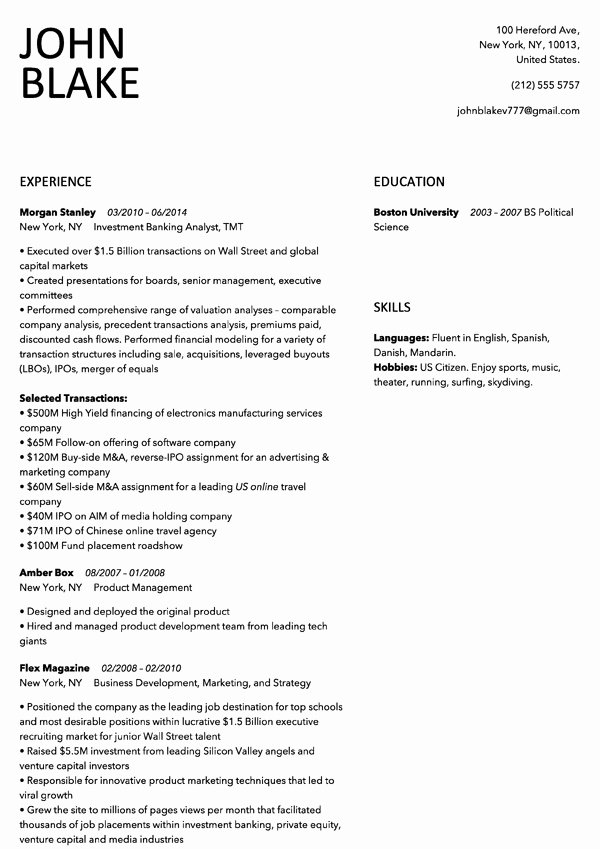 Resume Builder Make A Resume