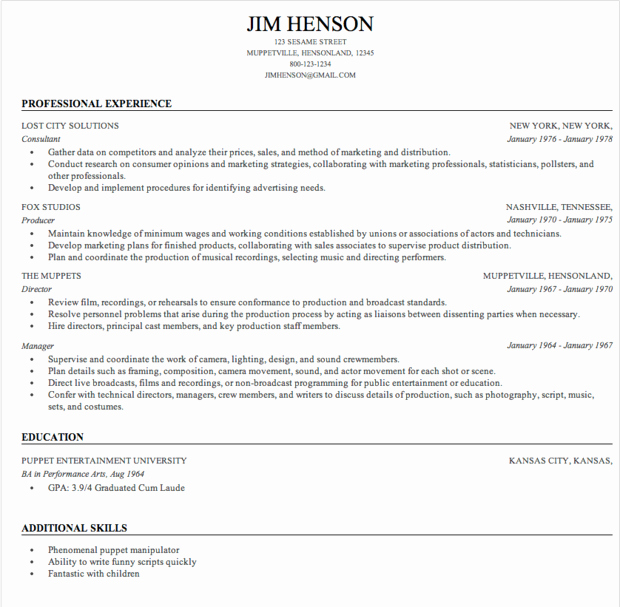 Resume Building Resume Cv Template Examples