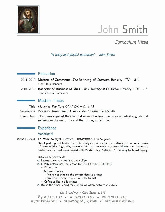 Resume Cover Letter Template 2017