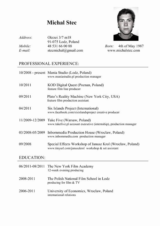 Resume Cv Resumecvs