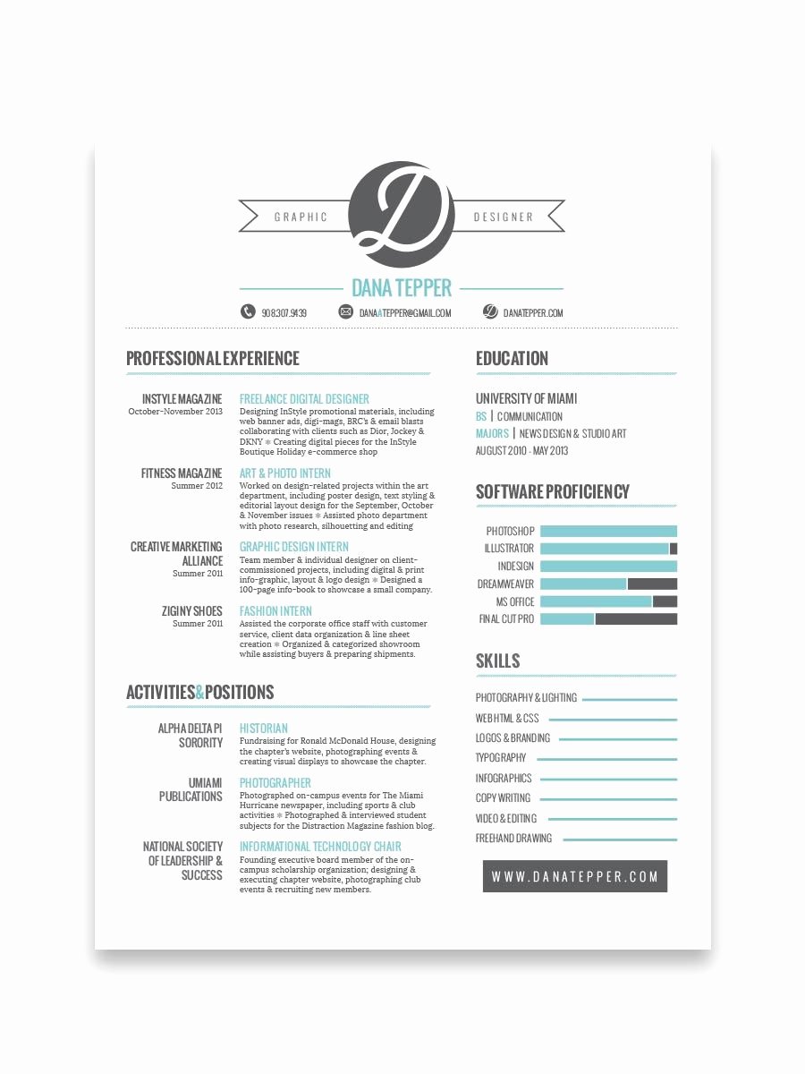 Resume Designs that Can You Hired Image 5 Dana