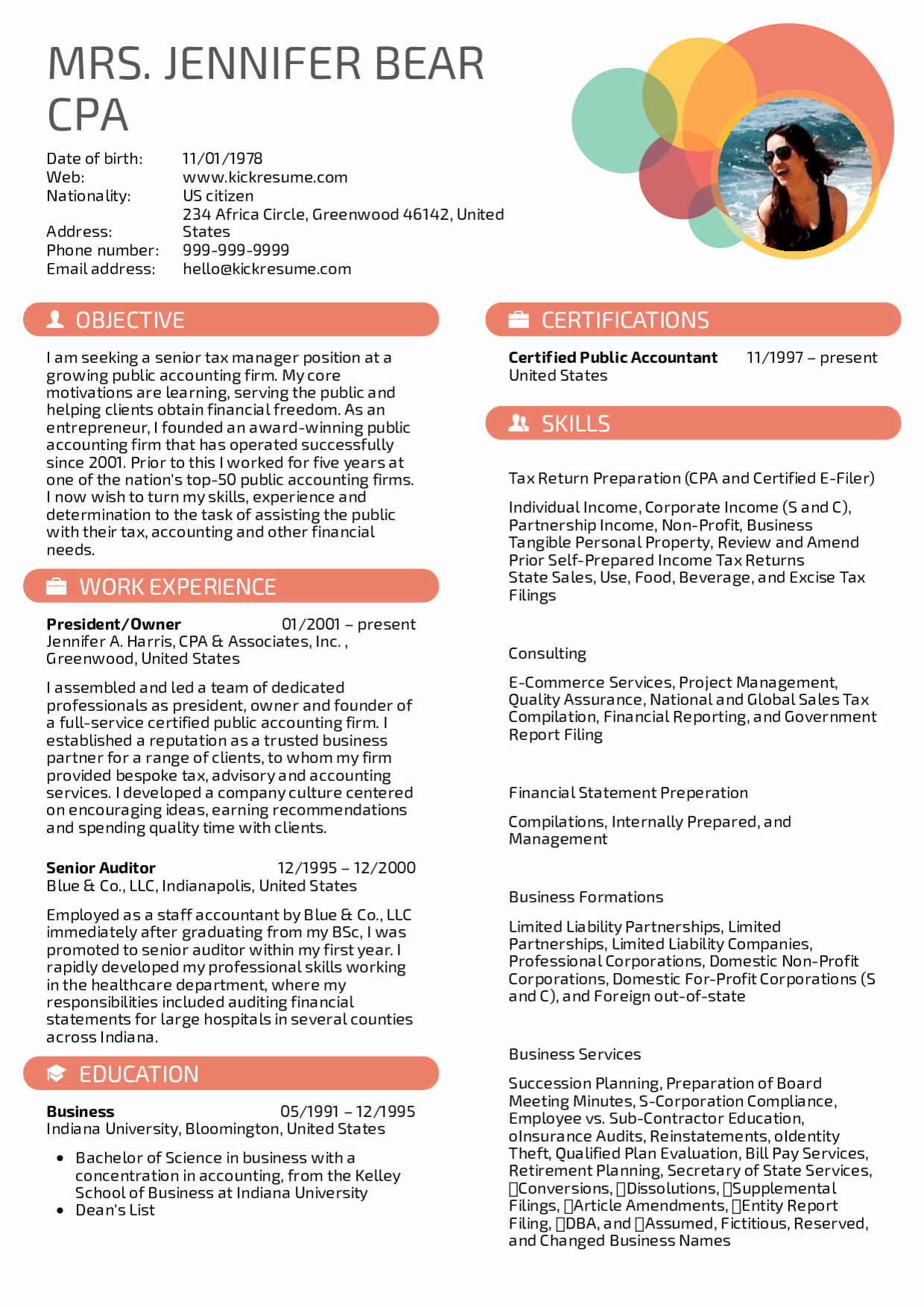 Resume Examples by Real People Senior Manager Resume