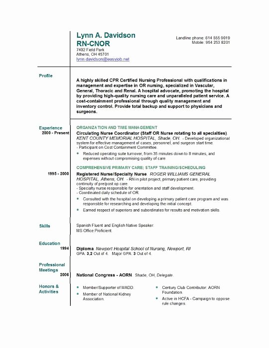 Resume Examples Varied Experience